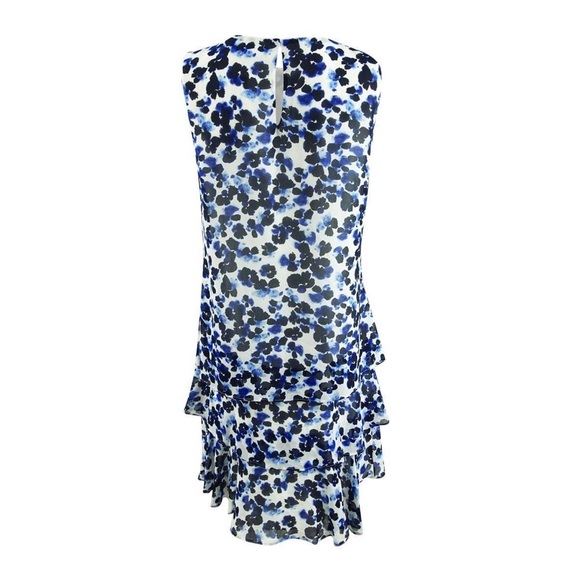 Ralph Lauren Women's Petite Tiered-Ruffle Floral Dress - Picture 2 of 9